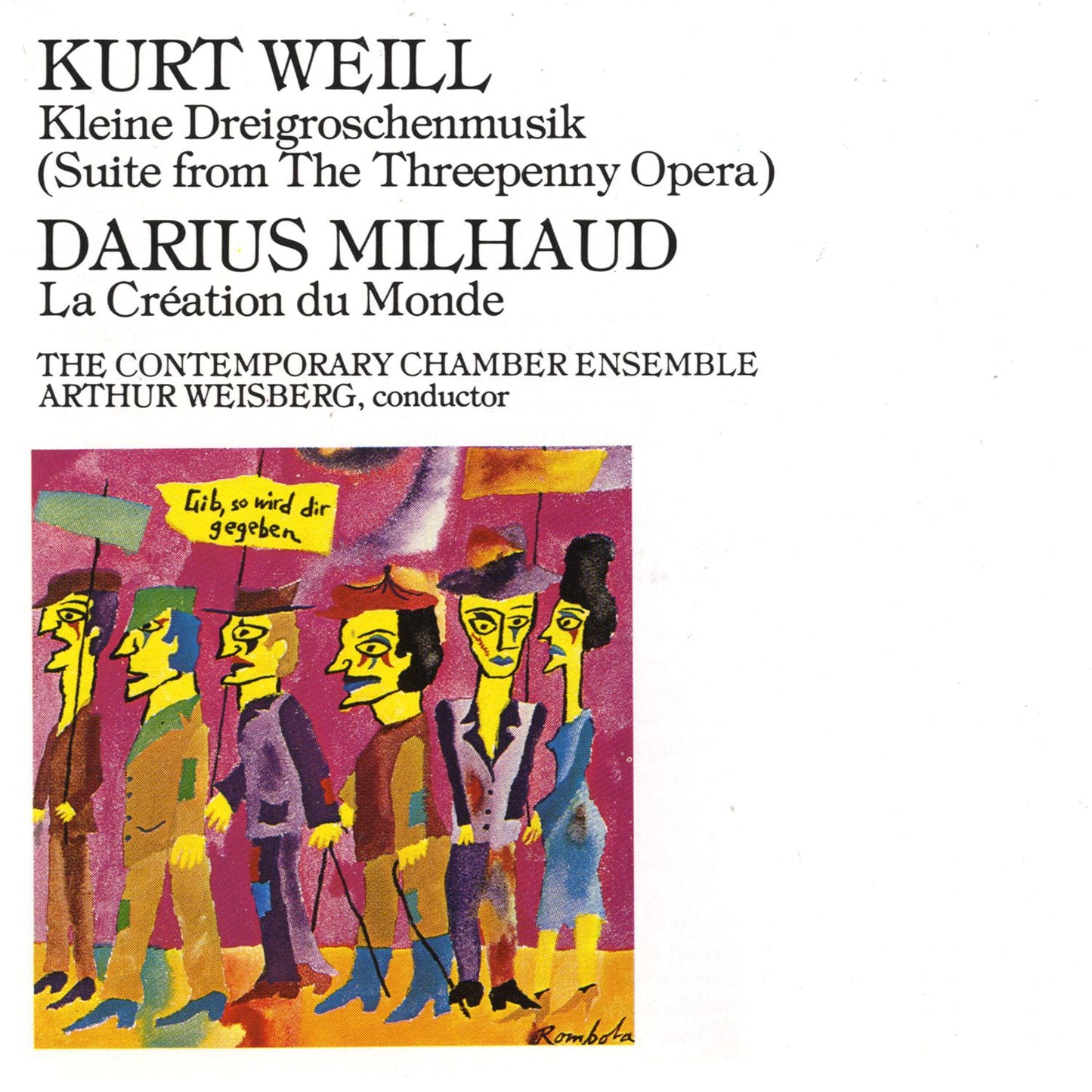 Kurt Weill: Kleine Dreigroschenmusik/ Milhaud, Darius: La Création du Monde Digital MP3 Album