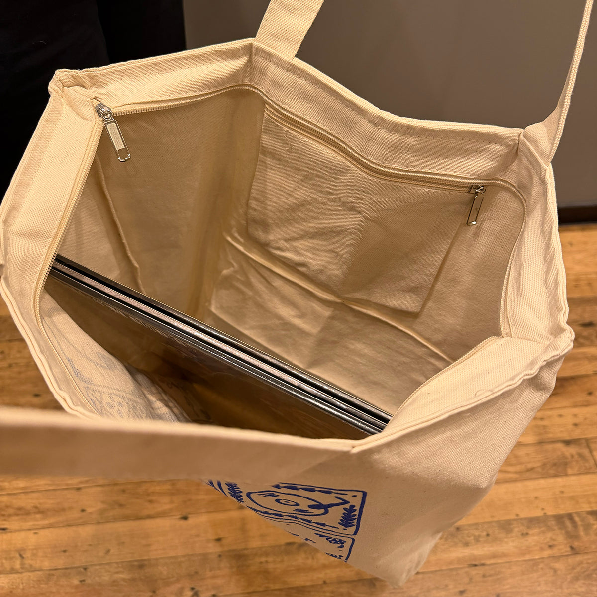 Nonesuch Blue-Tile Zippered Tote Bag