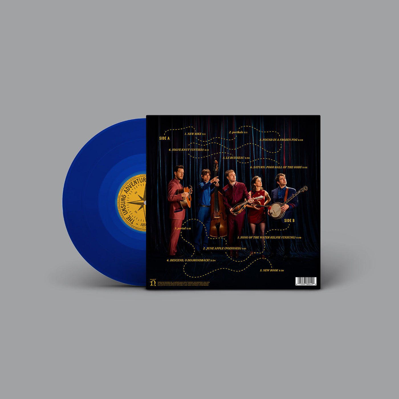 The Unsung Adventures of Punch Brothers Translucent Blue LP + MP3 Bundle